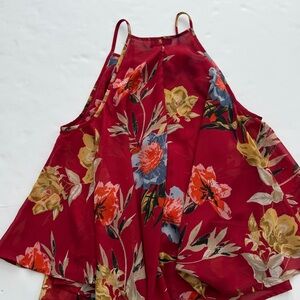 Lucky Brand Red Floral Camisole
